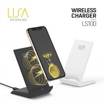 (리큐엠 (LISA 스탠드형 C타입 고속 무선충전기 (LS100 블랙 블랙/무선충전기/타입/스탠드형/고속/리큐엠, 단일옵션