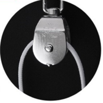 싱글 도르래 15mm 등산 운반 등강기 무거운짐 로프 소형 미니