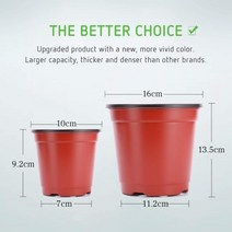 대형 화분 화분 플라스틱 꽃 냄비 홈 정원 데스크탑 녹색 식물 개/대, 02 Small_02 50 pcs