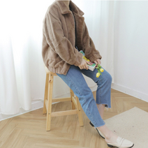 러브핑코 자체제작 페이크퍼 자켓 초코