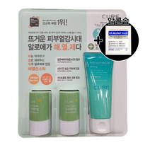 김정문알로에 큐어 쿨링 선스틱 23gX2 알로에선스틱 자외선차단 피부보습 + 알콜솜 증정