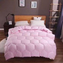 겨울이불 거위털이불 오리털이불 특급호텔침구 호텔이불 거위털이불추천 거위털 이불 세탁 vescovo 겨울 거위 오리털 퀸 킹 깃털 여름, 분홍색, 220x240cm 4.5kg