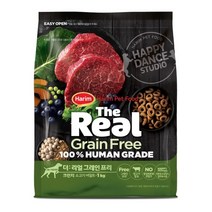 더리얼 그레인프리 크런치 소고기 어덜트 1kg