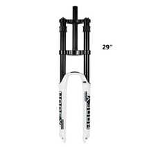 자전거쇼바 에어포크 허니 오소리 산악 자전거 서스펜션 에어 포크 26/27.5/29 MTB DH 9X100MM QR 금속 베, 06 29