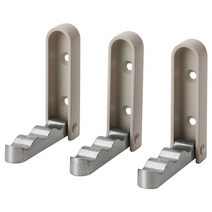 이케아 클뤼케트 접이식후크 3P 실버베이지 8.5x2x9cm 알루미늄, 없음