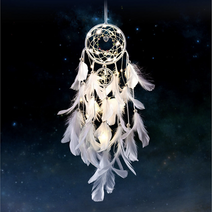 LED 드림캐쳐 모빌 자개 선물 벽장식 꾸미기 소품 인테리어소품 드림캐처 모빌 방문장식, LED 드림캐쳐_5써클