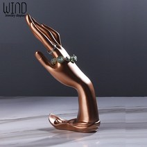 수지 보석 디스플레이 홀더 결혼 반지 목걸이 팔찌 정리 보관 스탠드 매장 카운터 쇼케이스, 한개옵션1, 13 Lotus hand gold