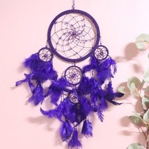 비즈홀릭 드림캐쳐 인테리어소품 홈데코 빅사이즈 감성소품, 퍼플