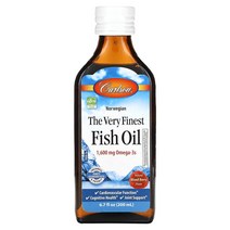 칼슨 노르웨이전 The very Finest 피시오일 내추럴 믹스 베리 1600mg 200ml, 5병, 198.14ml