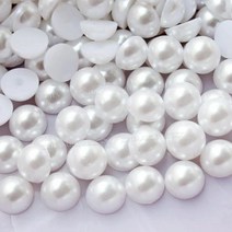화이트 아이보리 베이지 2346810mm-25mm 모든 크기 모조 진주 ABS 플라스틱 반 형 느슨한 구슬 네일 아트 DIY 공예 의류, 5mm 700pcs, White