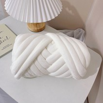 핸드니팅 자이언트얀 빅얀 점보얀 뜨개질 암니팅 가방 방석 1kg, 벨벳 화이트 1kg