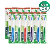 선스타 검 GUM 검 치과 교정 칫솔 V커팅 칫솔추천 (124MH), 6개