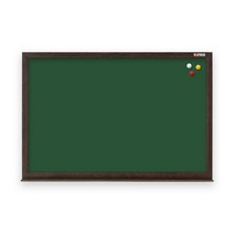 [보드뱅크]법랑칠판 무암선 70x50 무늬목프레임(웬지)