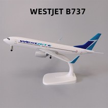 비행기모형 20cm 모델 비행기 사우디 아라비아 항공 B747 보잉 747 금속 합금 항공기 w 휠 랜딩 기어 완구 모형, [29] WestJet B737