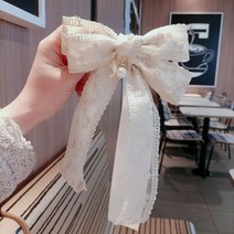 프렌치 엘레강스 레이스 3색상 리본삔 리본머리핀 왕리본핀 헤어악세사리 리본헤어핀 자동핀