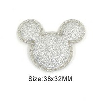 가죽스티커 인조가죽 수선패치 보수 스티커 테이프50Pcs 여러 가지 빛깔의 패치 반짝이 가죽 패드 크라운/, 18 Sliver Mouse