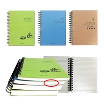 [영번지몰] 영진 스프링 노트 중/대 pp커버 유선 줄 공책, 1권, 중_3000_25절_색상랜덤