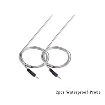 와이파이온도계 조리도구 고기 온도계 심부온도계 바베큐그릴 주방 도구 및 가제트 디지털 바베큐 고기 온도계 무선 프로브 그릴 오븐 휴대용 식품 온도계 원격 타이머 피크닉 바베큐 온도, 2pcs probe