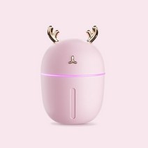 무드등 가습기 usb 아로마 비염 가습기 미니 휴대용 공기 청정기 디퓨저 홈 오피스, 빨간색