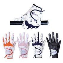 토바골프 하은 합피 여성양손 예쁜곰돌이 칼라 골프장갑, 핑크