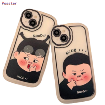 ATOZEE iPhone1312pro max apple 11 mobile phone shell xs female xr을 위한 재미있는 만화 뚱뚱한 커플