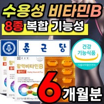 수용성 활력 비타민 B1 B2 B12 B6 비오틴 판토텐산 나이아신 엽산 활력 비타민B 비타민비 클로렐라 블루베리 채소 추출 혼합 농축 분말 플러스 60정 부모님 직장인 선물, 6개월 / 3개 + 사은품