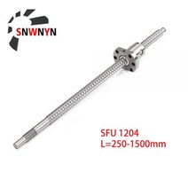 베어링 너트 가이드 서포트 볼스크류 SFU1204 볼 스크류 250mm 300 350 400 450 500 550 600 650 800 1000 1500mm 스크류 1204 플랜, 450mm
