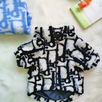 반려동물 강아지 고양이 용품 새로운 럭셔리 디자이너 애완 동물 강아지 옷 코트 작은 중간 강아지 프랑스 불독 가을 겨울 플러스 벨벳 따뜻한 코트 자켓, 05 XXL, 11 F-2