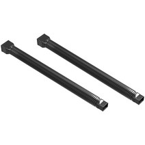 션트 빗물 배수구 다운스파우트 연장 호스 야외 다이버터 블랙 파이프 유연한 익스텐더 2 세트, [02] Black