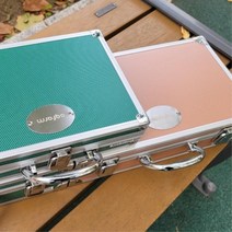 다용도 알루미늄 케이스 미니 공구가방 L 화구박스, 그린