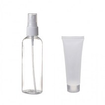 휴대용 공병 스프레이 60ml 100ml 튜브 50ml 젤 화장품 샴푸 손소독제 빈병 용기 만들기 여행용 리필
