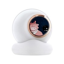 새로운 미니 문 동반자 손 따뜻한 USB 충전식 전기 히터 겨울 야외 여행 하이킹 사용 전원 은행 140922, 베이스가 있는 흰색