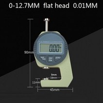 호환 측정기 두께 고성능 0-10MM 플랫 헤드 0.01MM 정밀 게이지 다이얼 테스터 측정 도구, 30030025 0-12.7MM