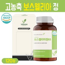 고농축 보스웰리아 정 인도산 보스엘리아 추출 분말 캡슐 식물성 나무 추출물 수액 진액 고함량 보스웰릭산 효능 건강 식품 식약처 해썹 인증 BOSWELLIA, 고농축 보스웰리아정 120정, 1개입
