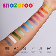 영국 스나자루 페이스 페인팅 물감-스파클, 10 Sparkle Green