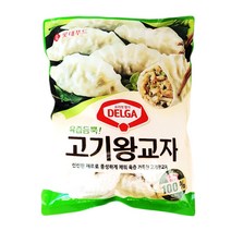 롯데 육즙 듬뿍 고기 왕교자 만두 1050gx2봉지 무료배송/냉동 에어프라이어 반찬 군만두 찐만두 만두국 명절 야식 안주 반찬 간식, 2봉지, 1050g