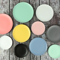 카페 무광 원형접시 (3사이즈) 케익 디저트 앞접시, 원형접시20cm