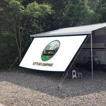 캠핑로고 감성 사이드월 카라반 사이드월 어닝 사이드월, 3.0M 심지5mm