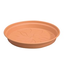 화분 밑받침 훙와이 들어갔다 구애 좋다 ELHO 비닐 경량 오래사용 에코 원형 트레이 물 그릇 3835173489, 도토색 29#