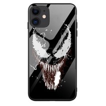 [wayfeel] 야광 Venom 베놈 강화유리 발광 아이폰 7 8 SE2 7 Plus 8 Plus 갤럭시 N10 N10 Plus 빛나는 라이팅 루미너스 핸드폰 케이스