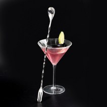 스텐 칵테일 바스푼 롱스푼 홈텐딩 하이볼 머들러 중형 25cm, 02 스텐 바스푼 (포크O)-왕대형