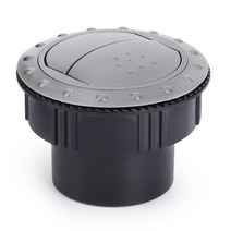 65MM 범용 A/C 손잡이 회전식 공기 배출구 제너럴 모터스 RV 캠핑 대시 보드 천장 에어컨, 02 GRAY