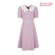 [숲] 레이스 트리밍 칼라넥 원피스(SX5OP8F)