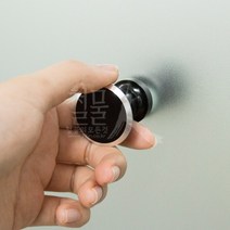 원홀손잡이 3436-검정 / 강화도어 핸들 유리문 욕실 샤워부스 문고리 1구 손잡이