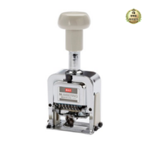 피스코리아 6단 넘버링 도장 MAX N-607, 검은색, 1개