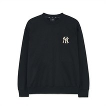 [국내정품]MLB 엠엘비 클래식 모노그램 그라데이션 빅럭스 오버핏 맨투맨 NY Black