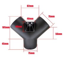 보일러배관 보일러 호스 배관 자재 덕트 42/60/75mm 에어 벤트 t자형 엘보 파이프 콘센트 베바스토 디젤 주차 히터용 히터 배기 커넥터 조이너 294484, CHINA_75mm Y Connector_2