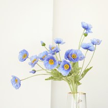 하루의공간 프리미엄 양귀비 조화, 블루