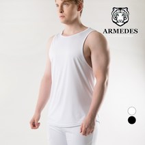 아르메데스 남성용 무지 헬스 데일리 머슬핏 짐웨어 나시 AR-115