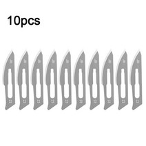 11 #23 # 탄소강 외과 메스 블레이드 + 1pc 핸들 DIY 절단 도구 PCB 수리 동물 칼 수술 10 피스, 06 10pcs 23number blade